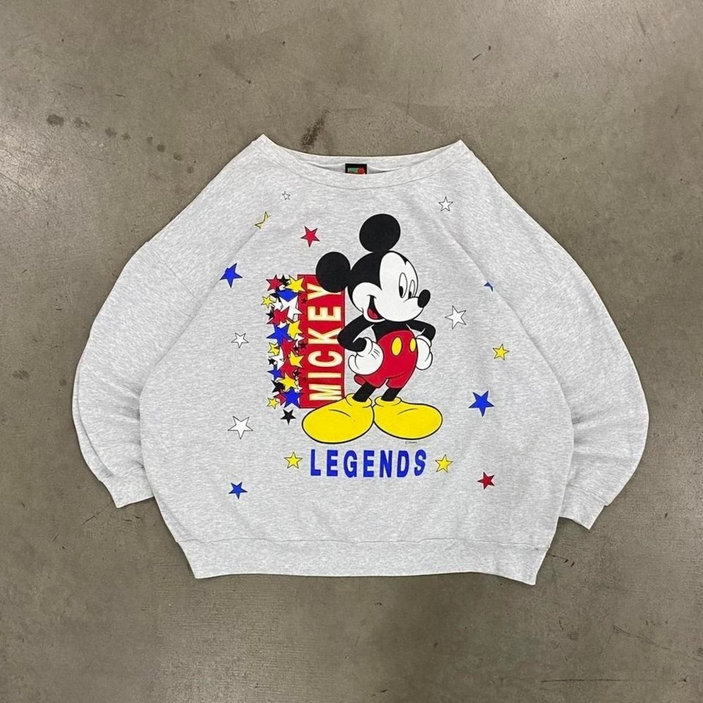 Vintage 90s Disney Mickey Mouse Legend Mickey Unlimited Crewneck‎ Size XXL